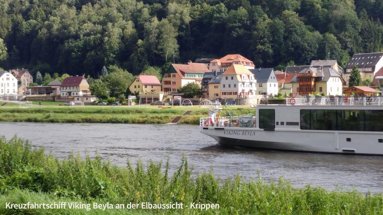 Ferienappartements Elbaussicht - Krippen Bad Schandau Luaran gambar